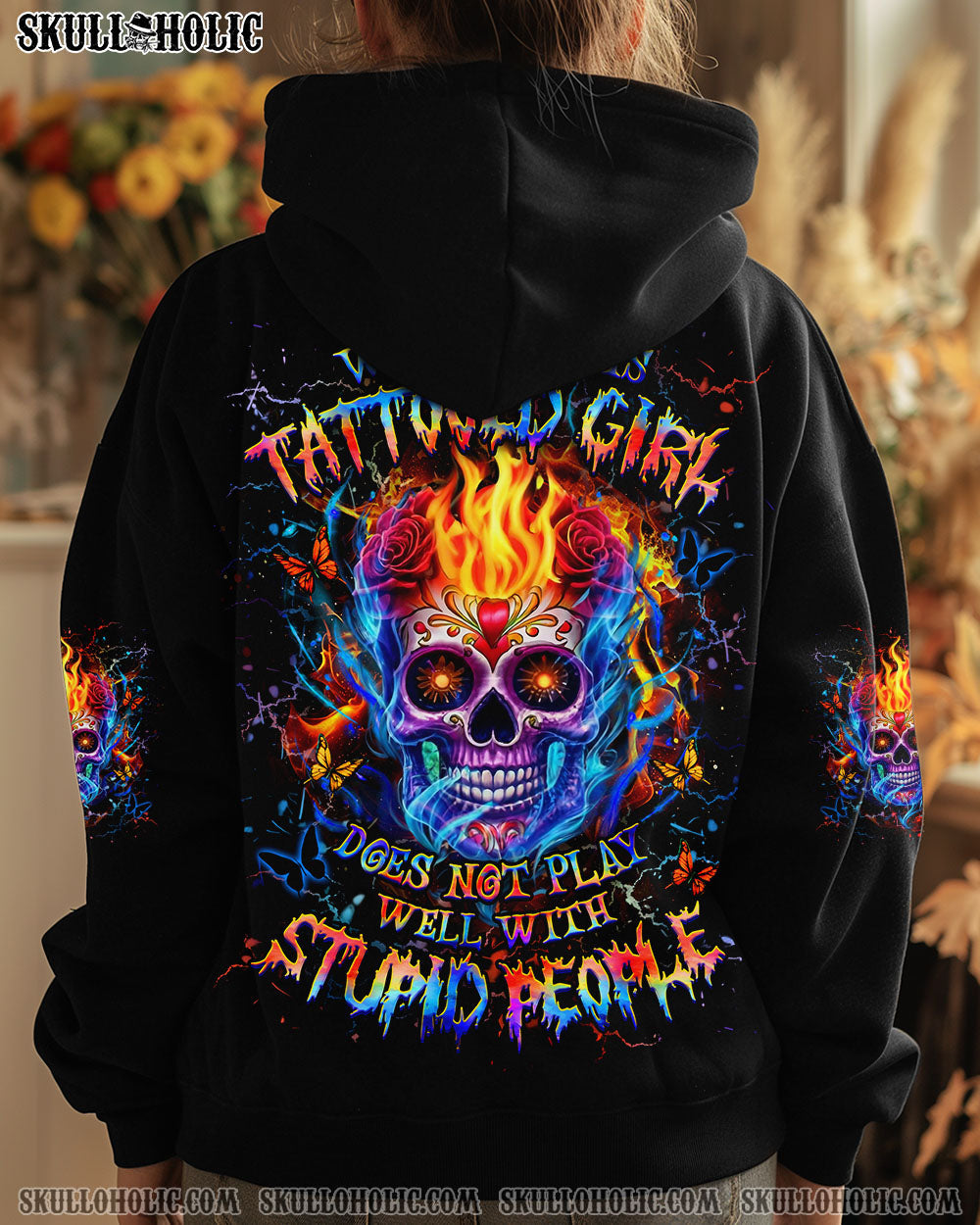 BLISSCORNERS WARNING THIS TATTOOED GIRL ALL OVER PRINT