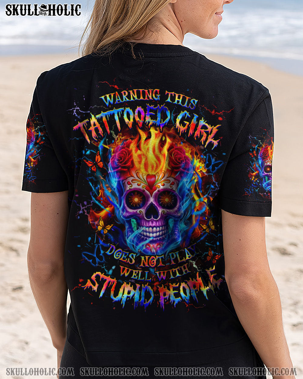 BLISSCORNERS WARNING THIS TATTOOED GIRL ALL OVER PRINT