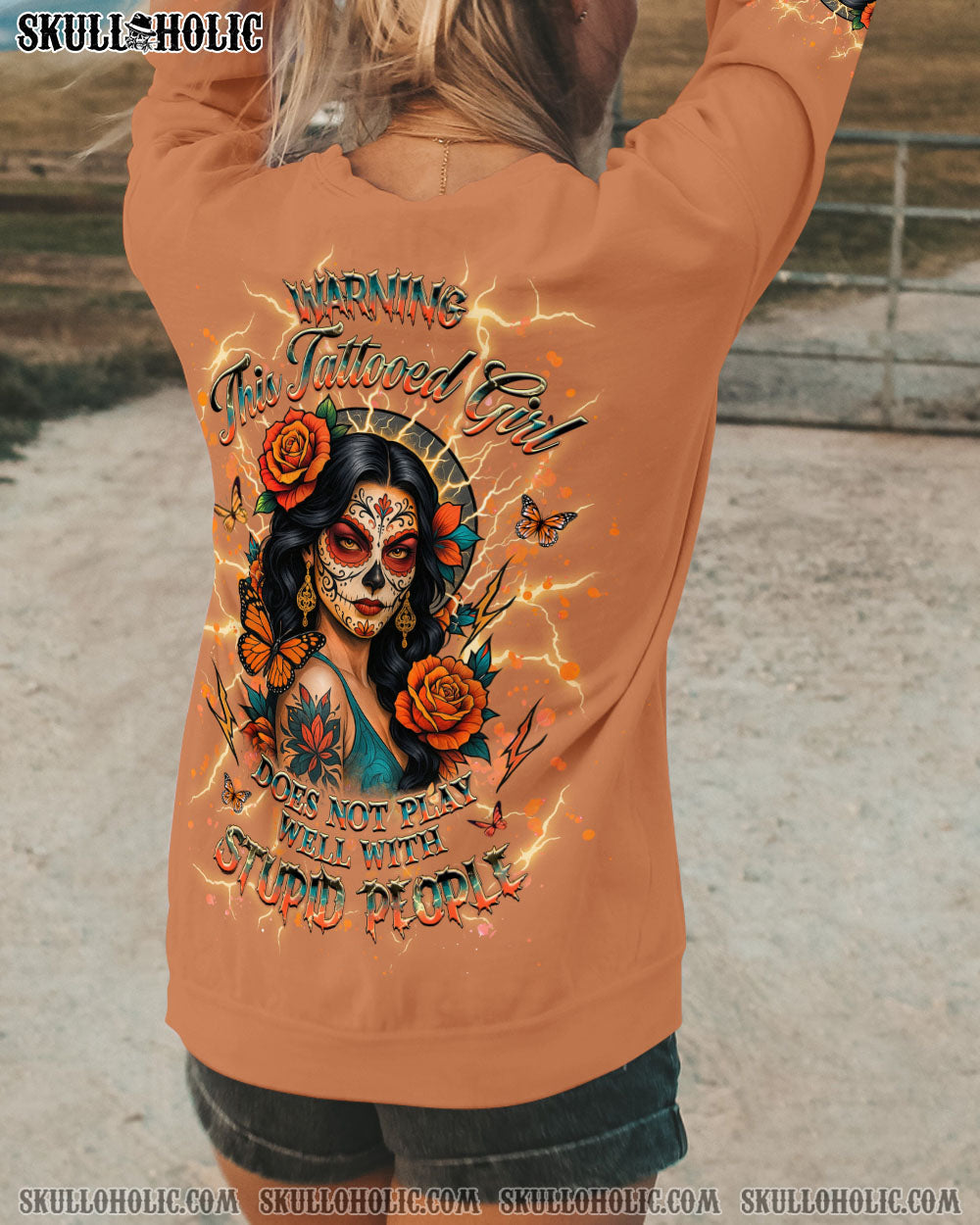 BLISSCORNERS WARNING THIS TATTOOED GIRL ALL OVER PRINT