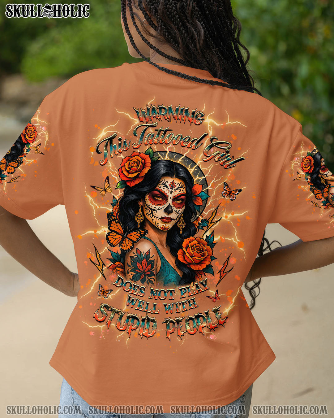 BLISSCORNERS WARNING THIS TATTOOED GIRL ALL OVER PRINT