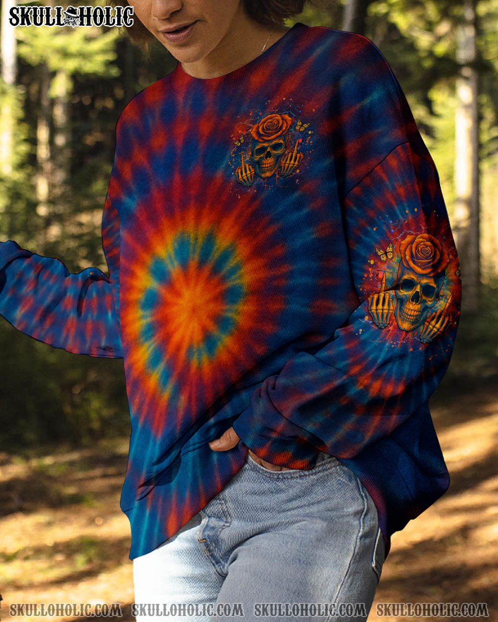 BLISSCORNERS MY GIVE A F IS BROKEN TIE DYE ALL OVER PRINT