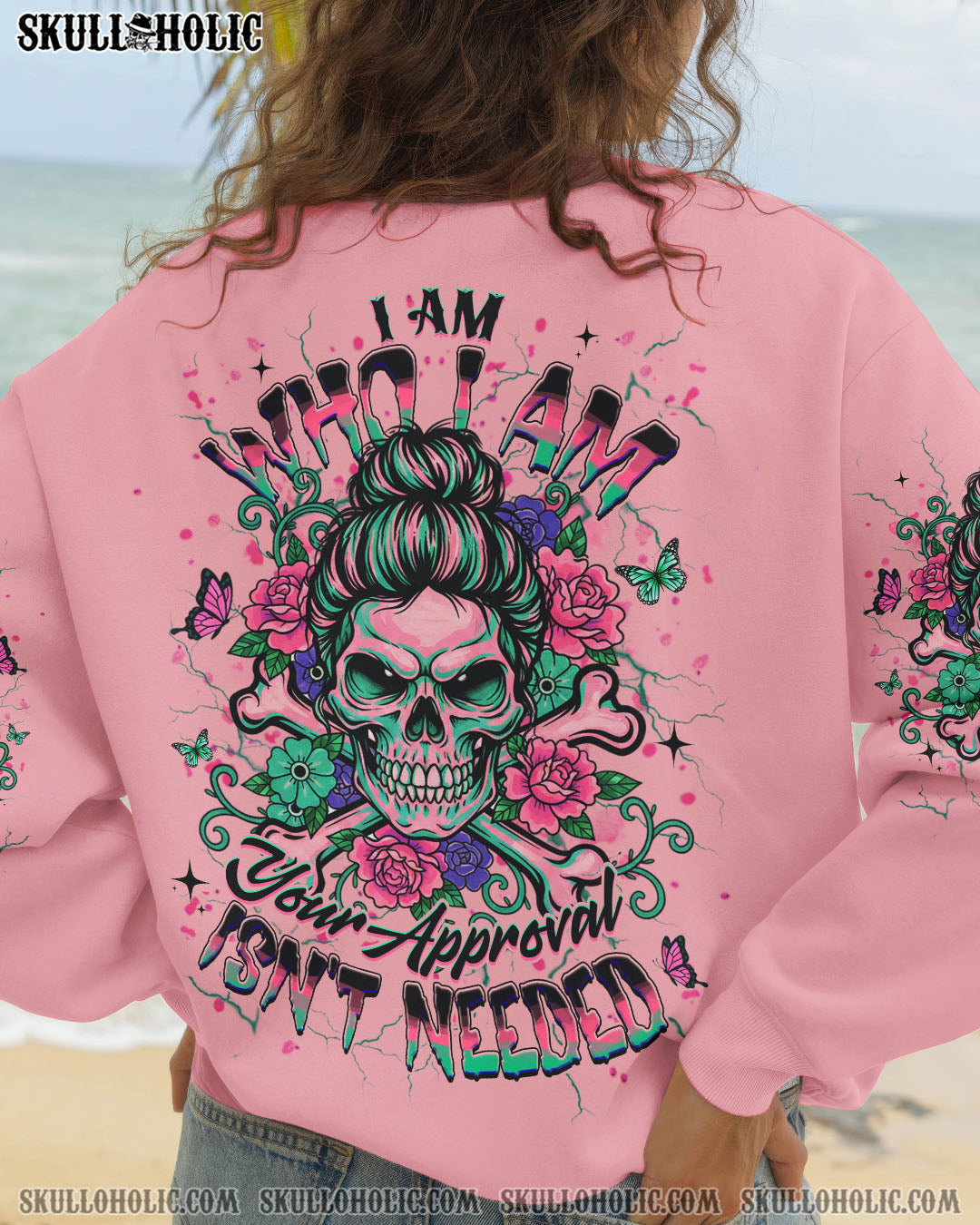 BLISSCORNERS MY GIVE A F IS BROKEN MESSY BUN SKULL ALL OVER PRINT