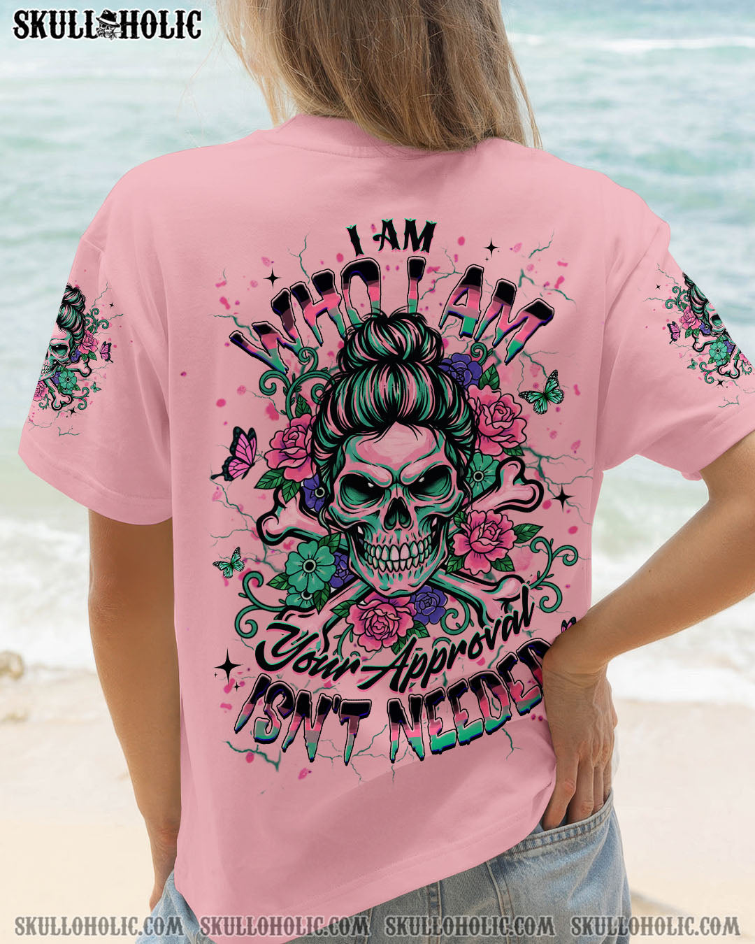 BLISSCORNERS MY GIVE A F IS BROKEN MESSY BUN SKULL ALL OVER PRINT
