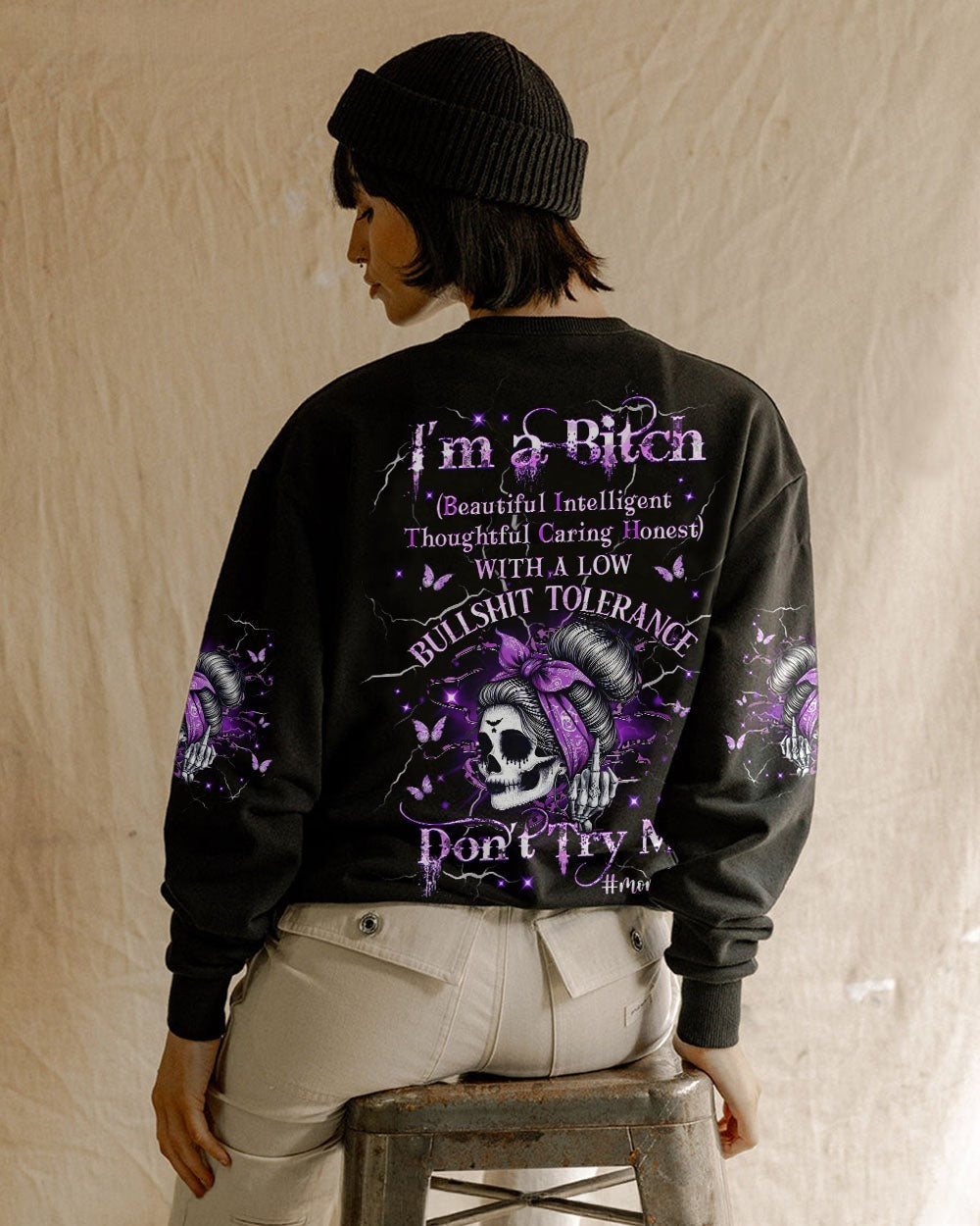 BLISSCORNERS I'M A B DON'T TRY ME MOMLIFE ALL OVER PRINT