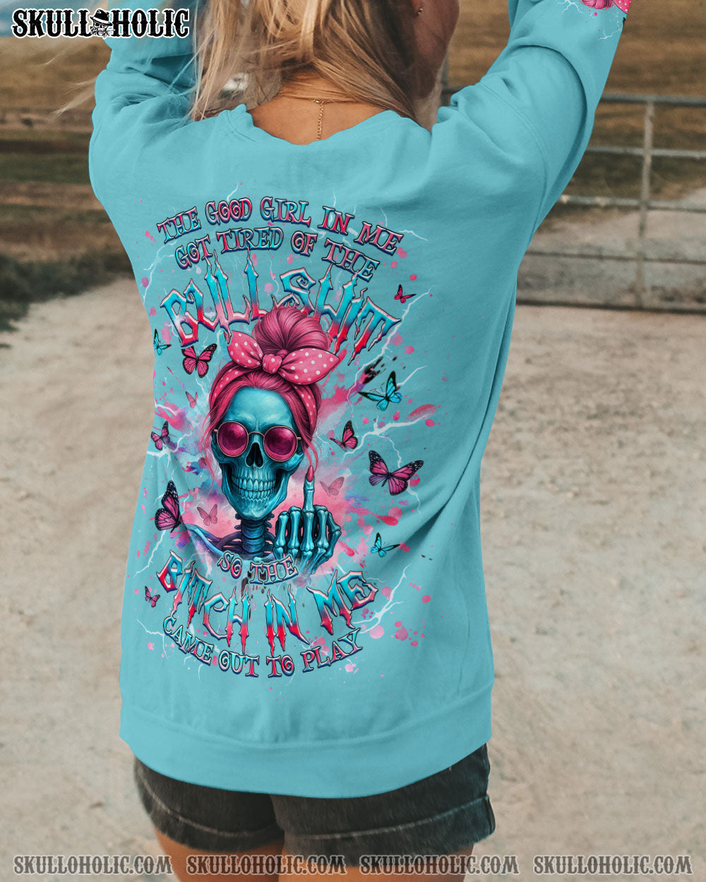 BLISSCORNERS THE GOOD GIRL IN ME ALL OVER PRINT