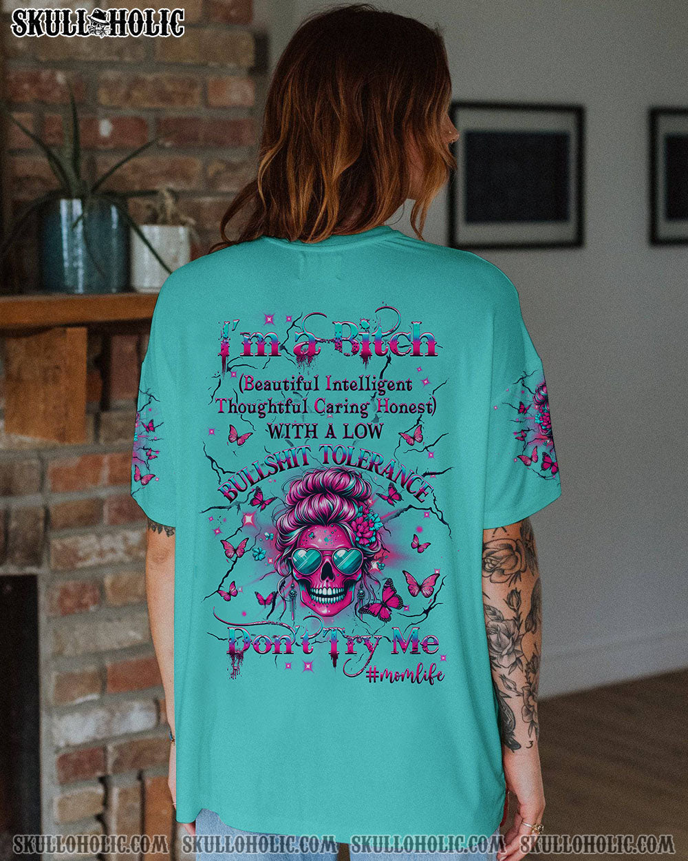 BLISSCORNERS I'M A B DON'T TRY ME MOMLIFE ALL OVER PRINT