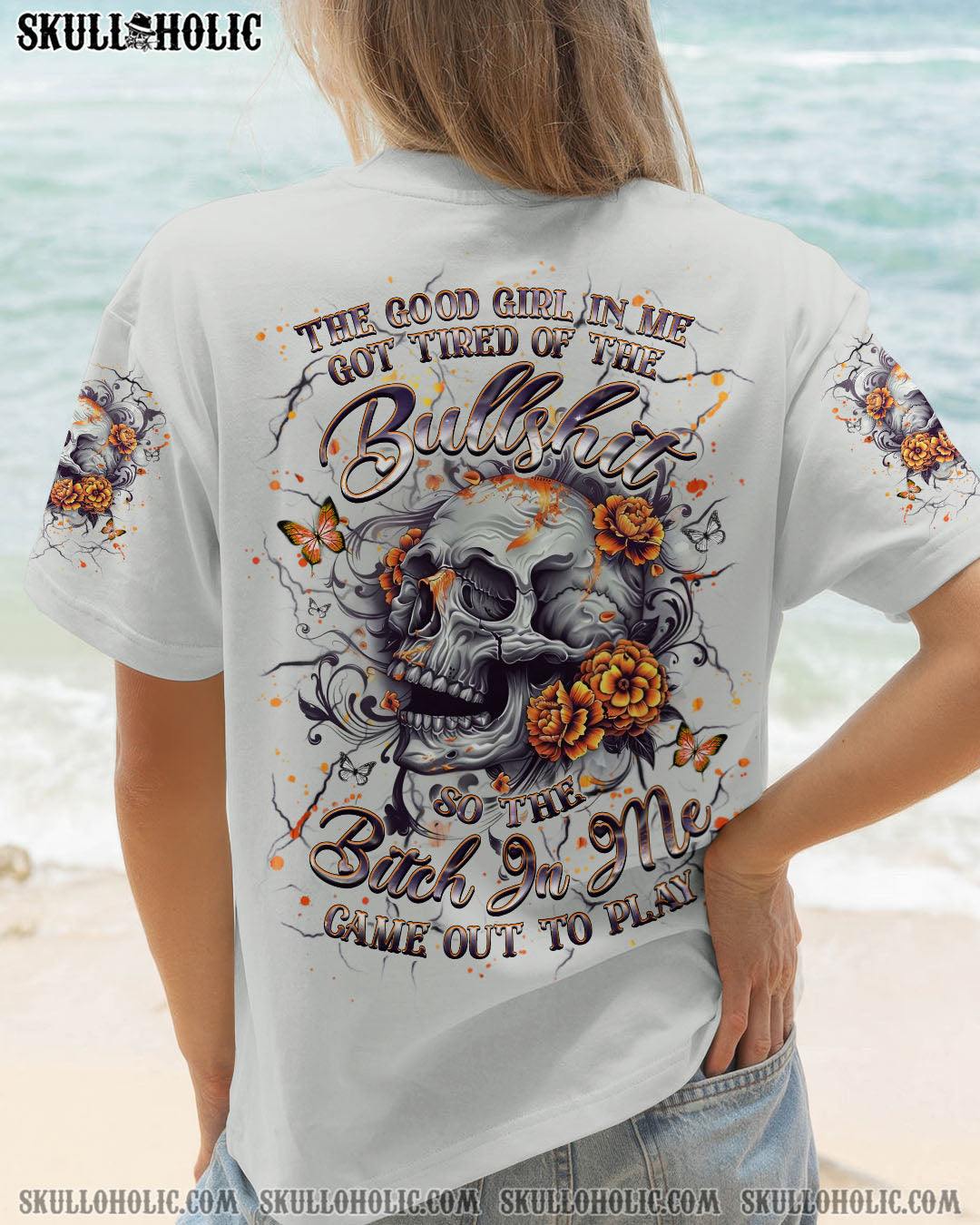 BLISSCORNERS THE GOOD GIRL IN ME ALL OVER PRINT