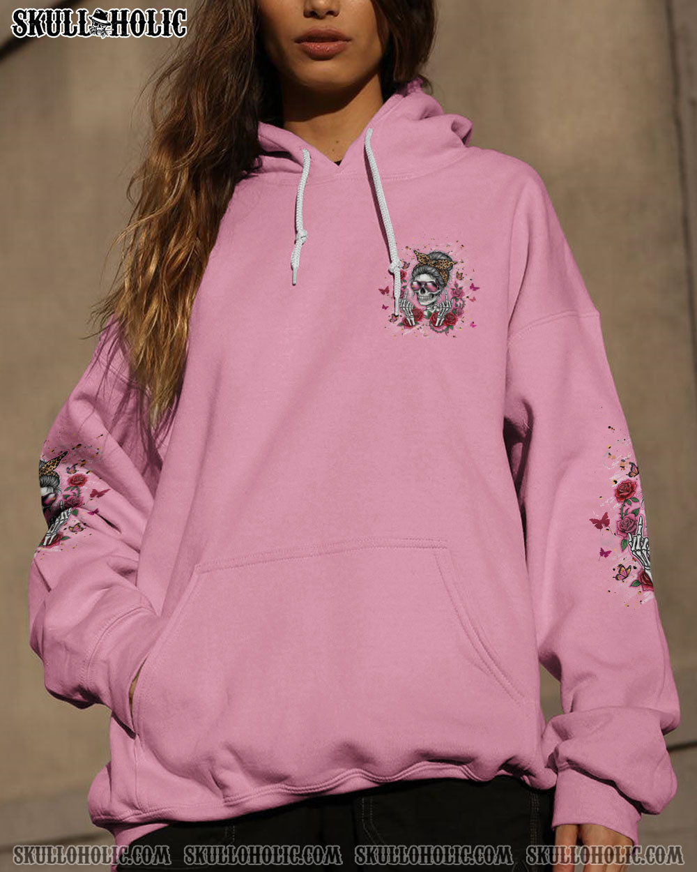 BLISSCORNERS ZERO F GIVEN MESSY BUN SKULL ALL OVER PRINT