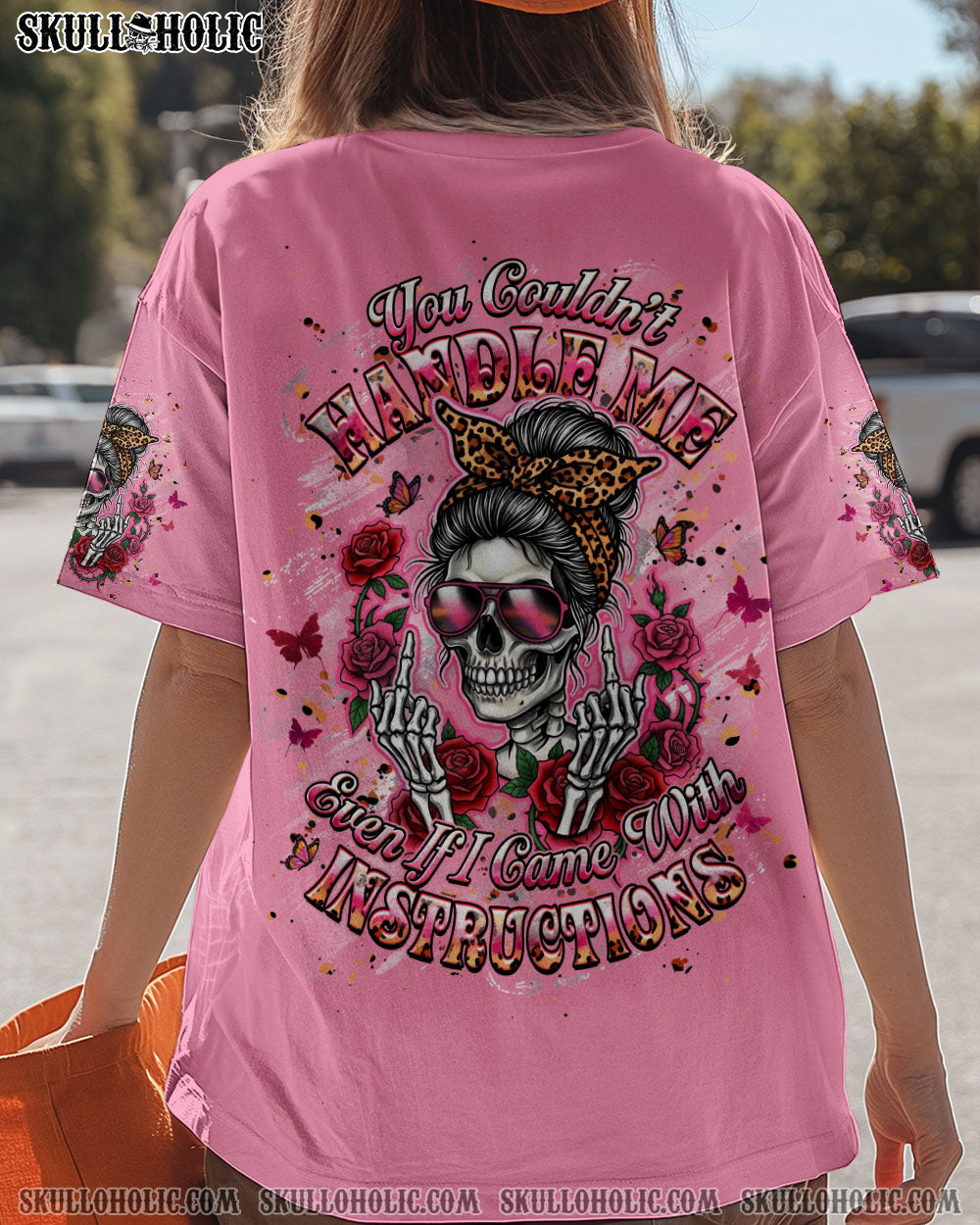 BLISSCORNERS ZERO F GIVEN MESSY BUN SKULL ALL OVER PRINT
