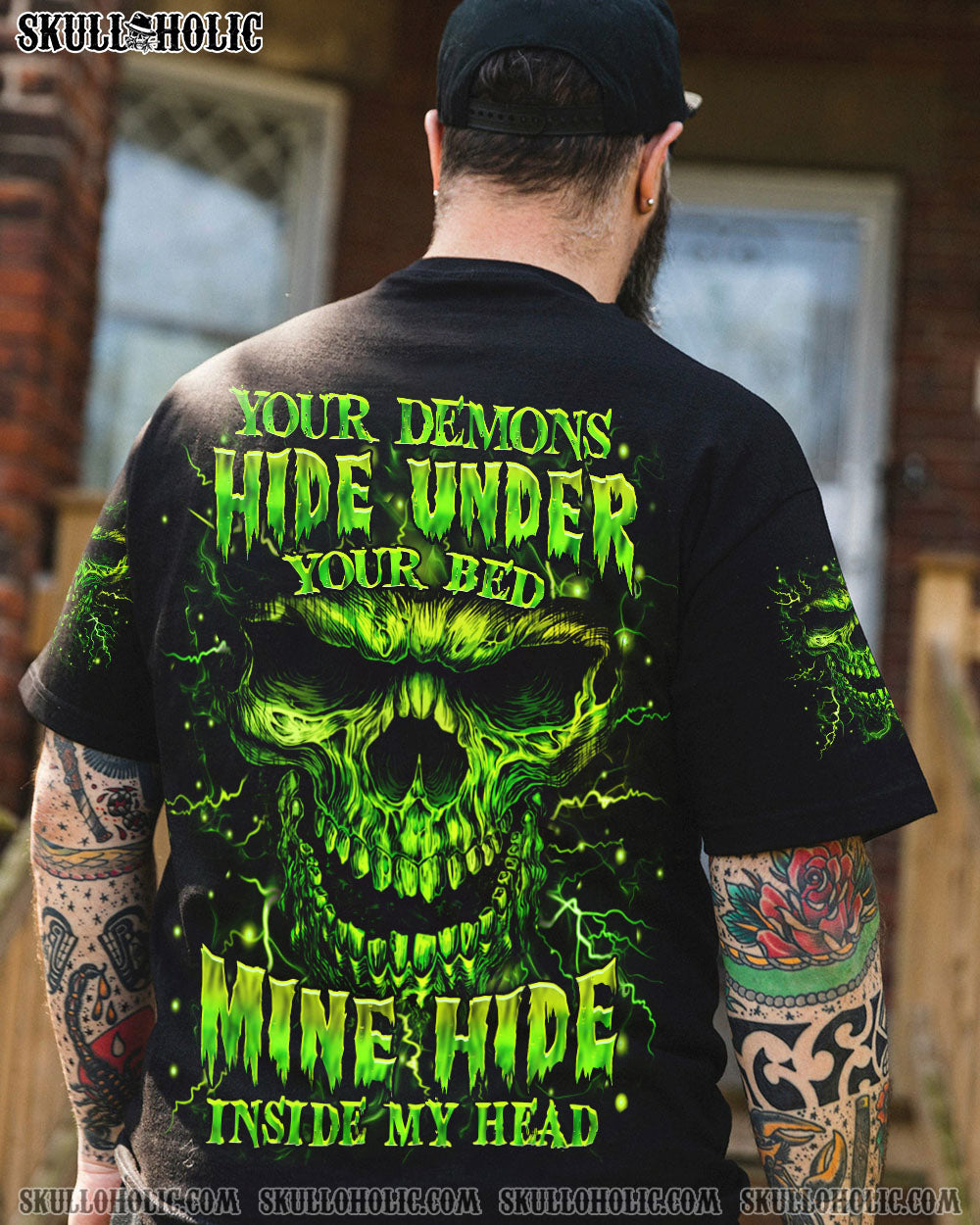 BLISSCORNERS YOUR DEMONS HIDE UNDER YOUR BED ALL OVER PRINT