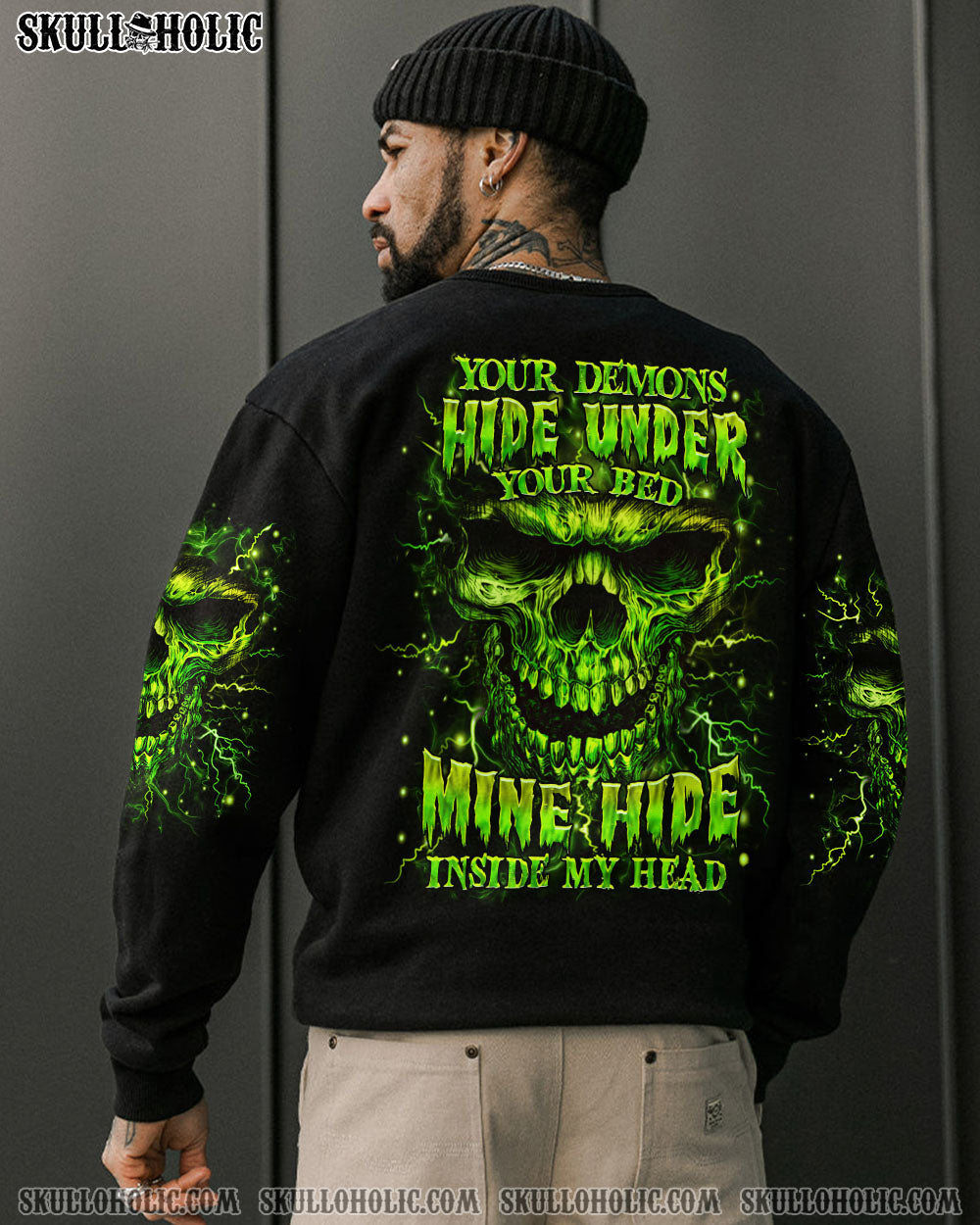 BLISSCORNERS YOUR DEMONS HIDE UNDER YOUR BED ALL OVER PRINT