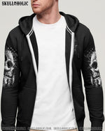 BLISSCORNERS AMERICA LIVE IT LOVE IT OR GET THE HELL OUT SKULL ALL OVER PRINT