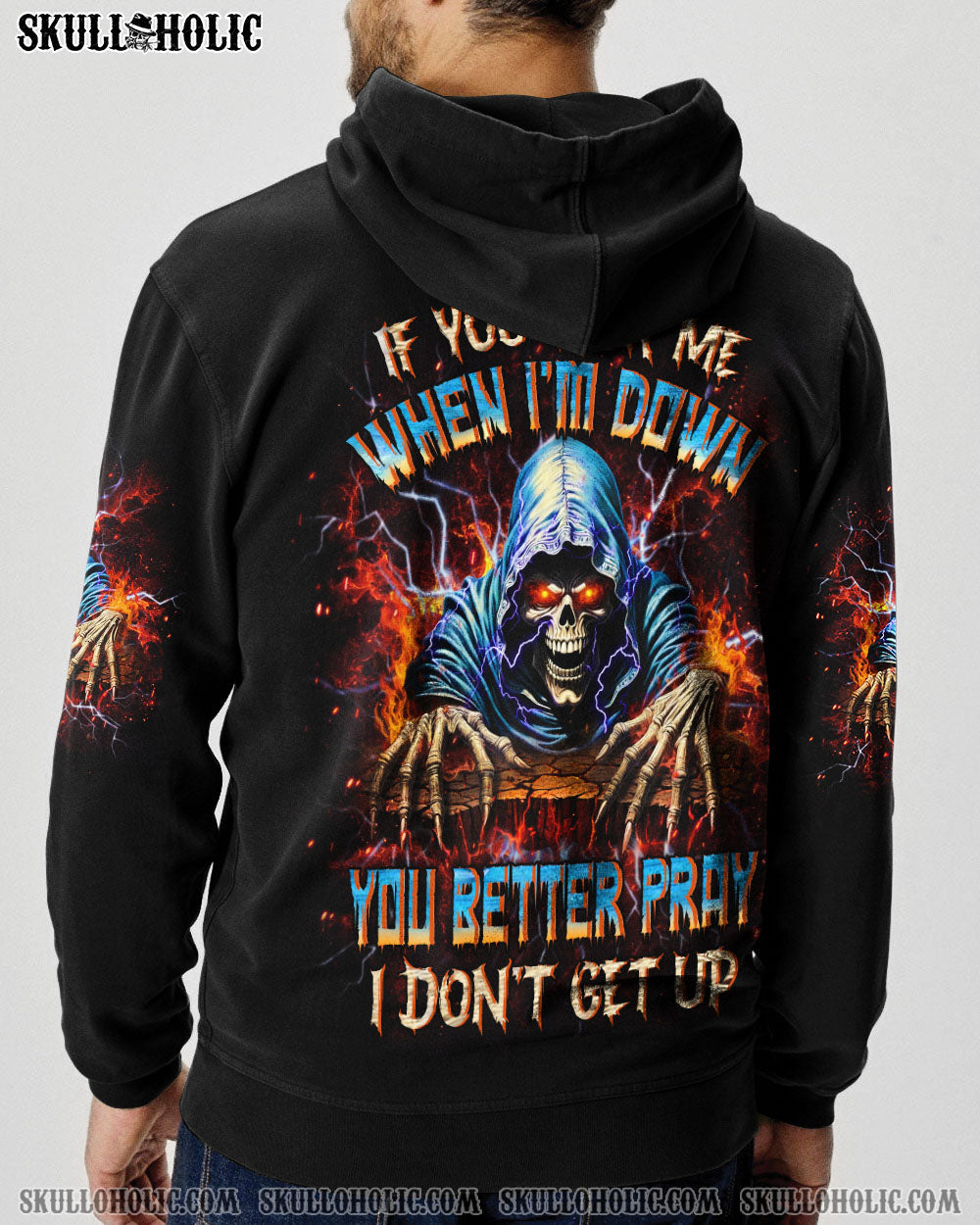 BLISSCORNERS IF YOU KICK ME WHEN I'M DOWN REAPER ALL OVER PRINT