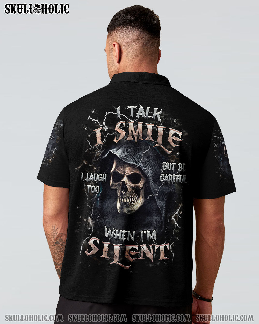 BLISSCORNERS BE CAREFUL WHEN I'M SILENT REAPER ALL OVER PRINT