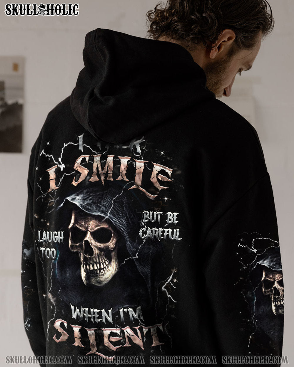 BLISSCORNERS BE CAREFUL WHEN I'M SILENT REAPER ALL OVER PRINT