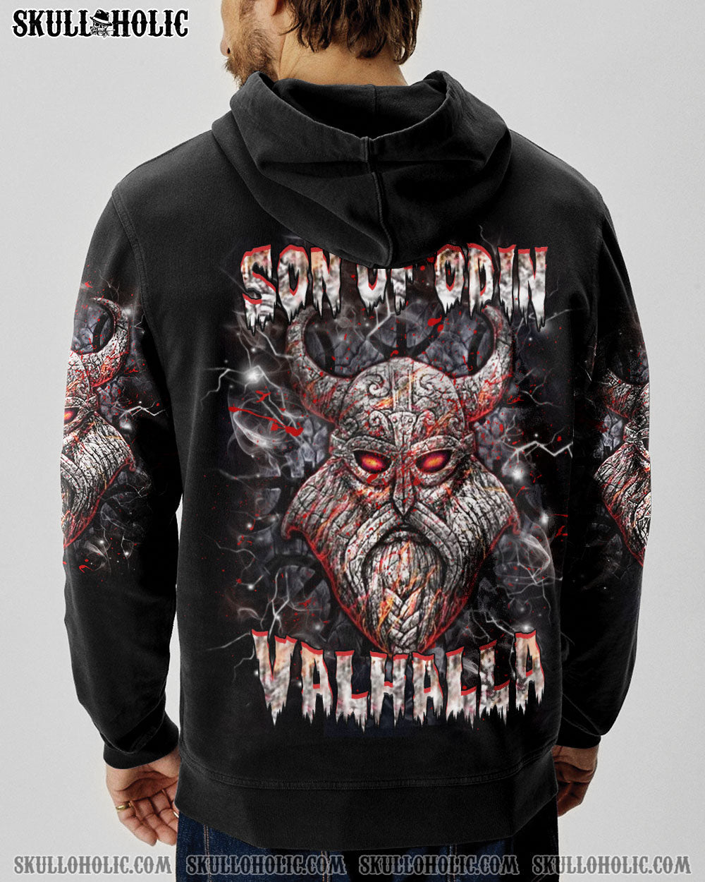 BLISSCORNERS SON OF ODIN VALHALLA VIKING SKULL ALL OVER PRINT