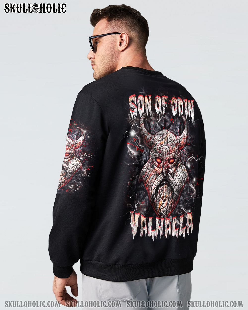 BLISSCORNERS SON OF ODIN VALHALLA VIKING SKULL ALL OVER PRINT