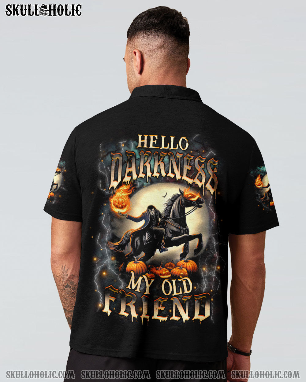 BLISSCORNERS HELLO DARKNESS MY OLD FRIEND HALLOWEEN ALL OVER PRINT