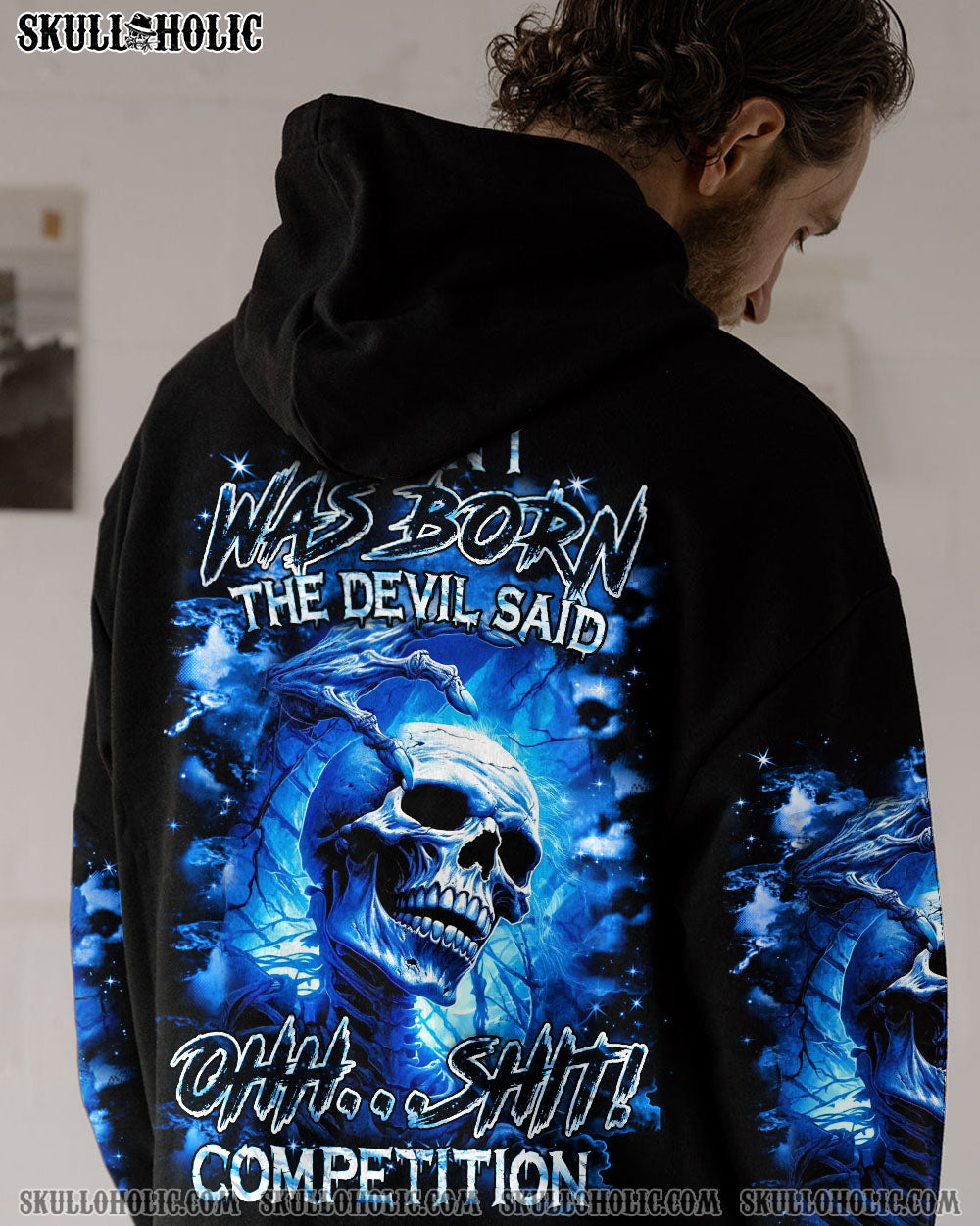 BLISSCORNERS WHEN I WAS BORN SKULL ALL OVER PRINT