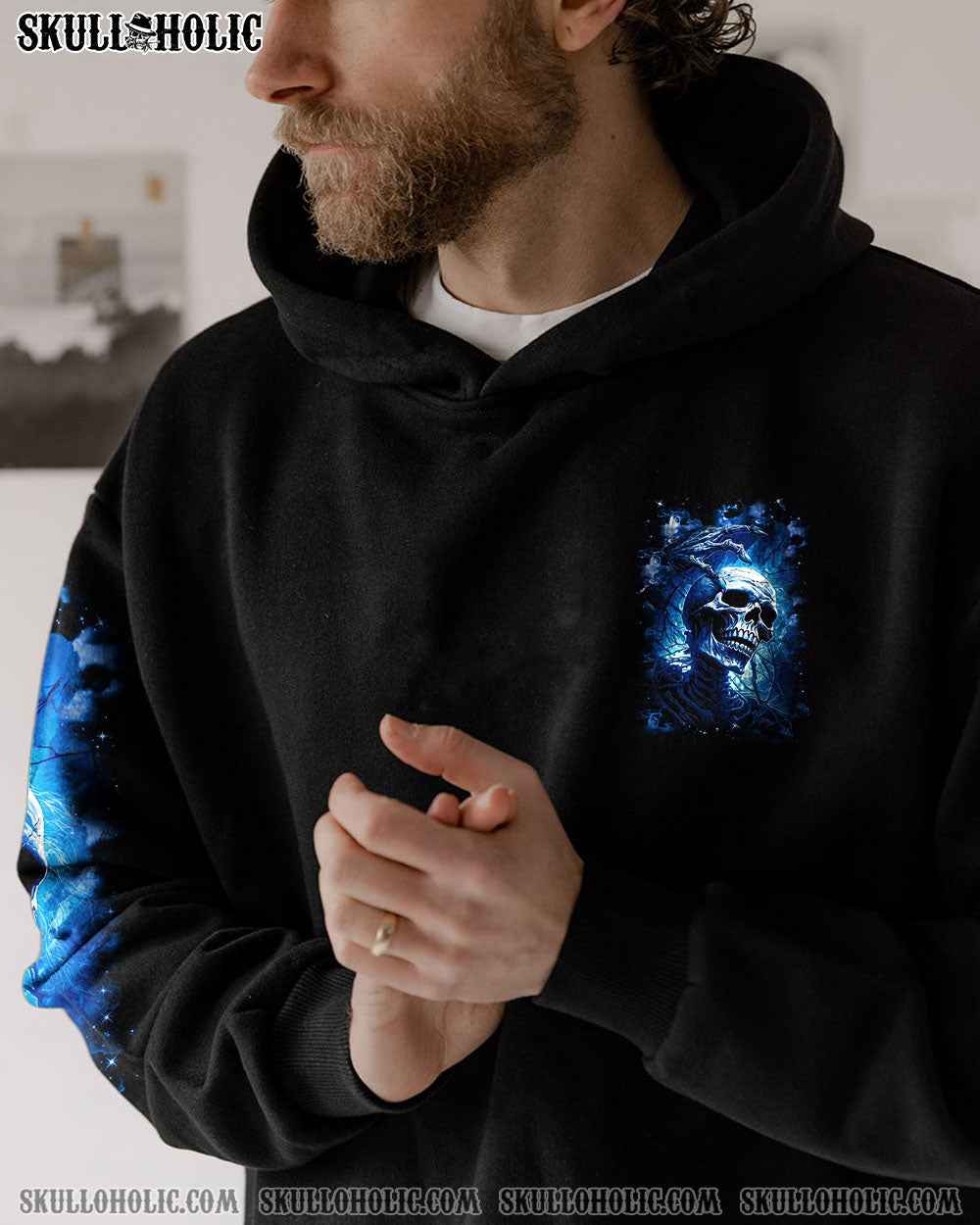 BLISSCORNERS WHEN I WAS BORN SKULL ALL OVER PRINT