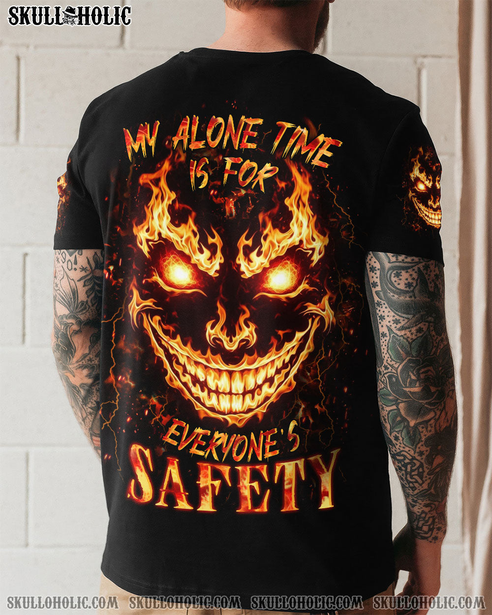 BLISSCORNERS MY ALONE TIME IS FOR EVERYONE'S SAFETY ALL OVER PRINT