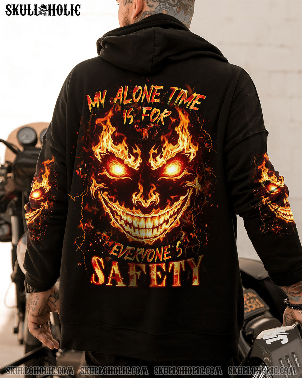BLISSCORNERS MY ALONE TIME IS FOR EVERYONE'S SAFETY ALL OVER PRINT