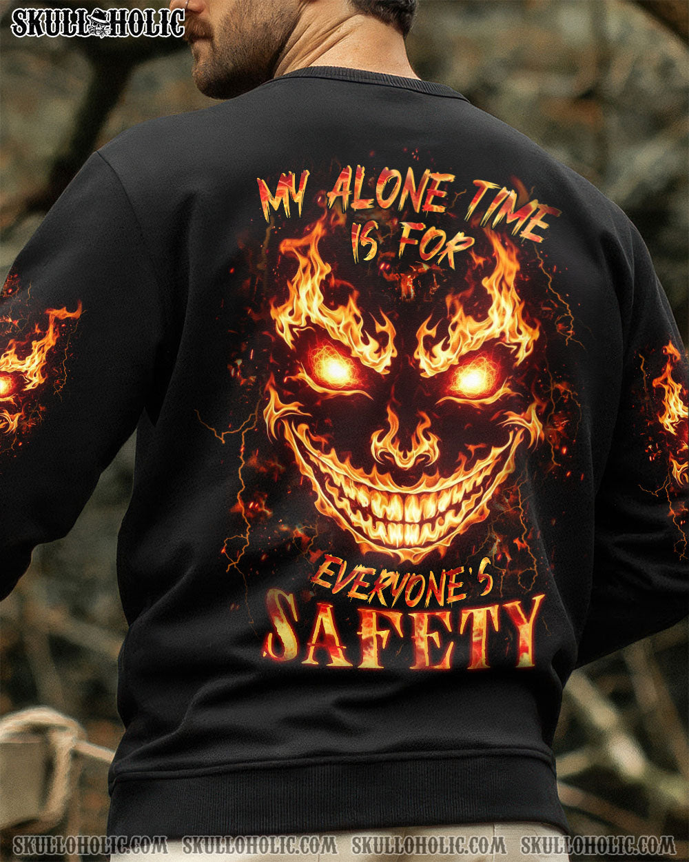 BLISSCORNERS MY ALONE TIME IS FOR EVERYONE'S SAFETY ALL OVER PRINT