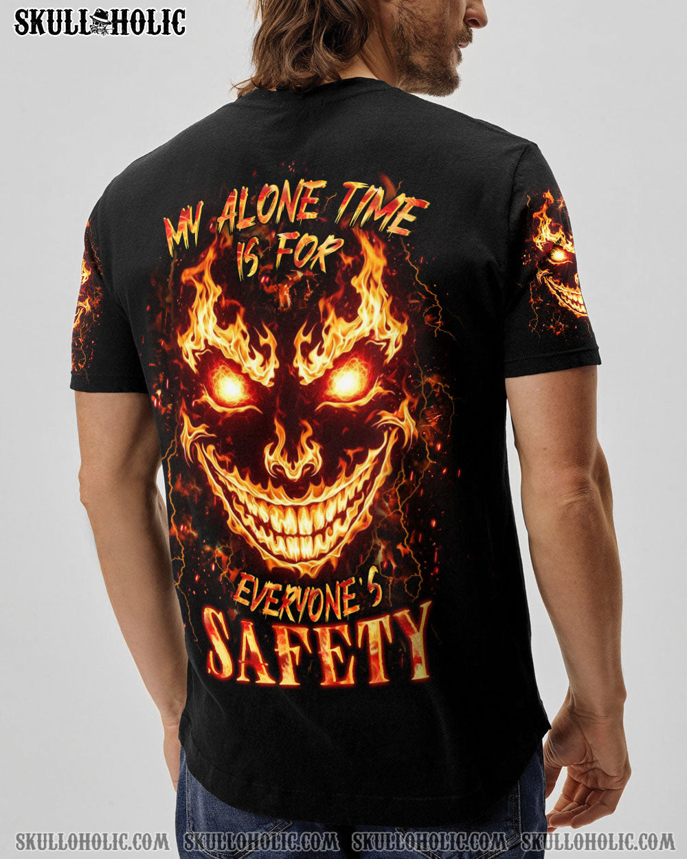 BLISSCORNERS MY ALONE TIME IS FOR EVERYONE'S SAFETY ALL OVER PRINT