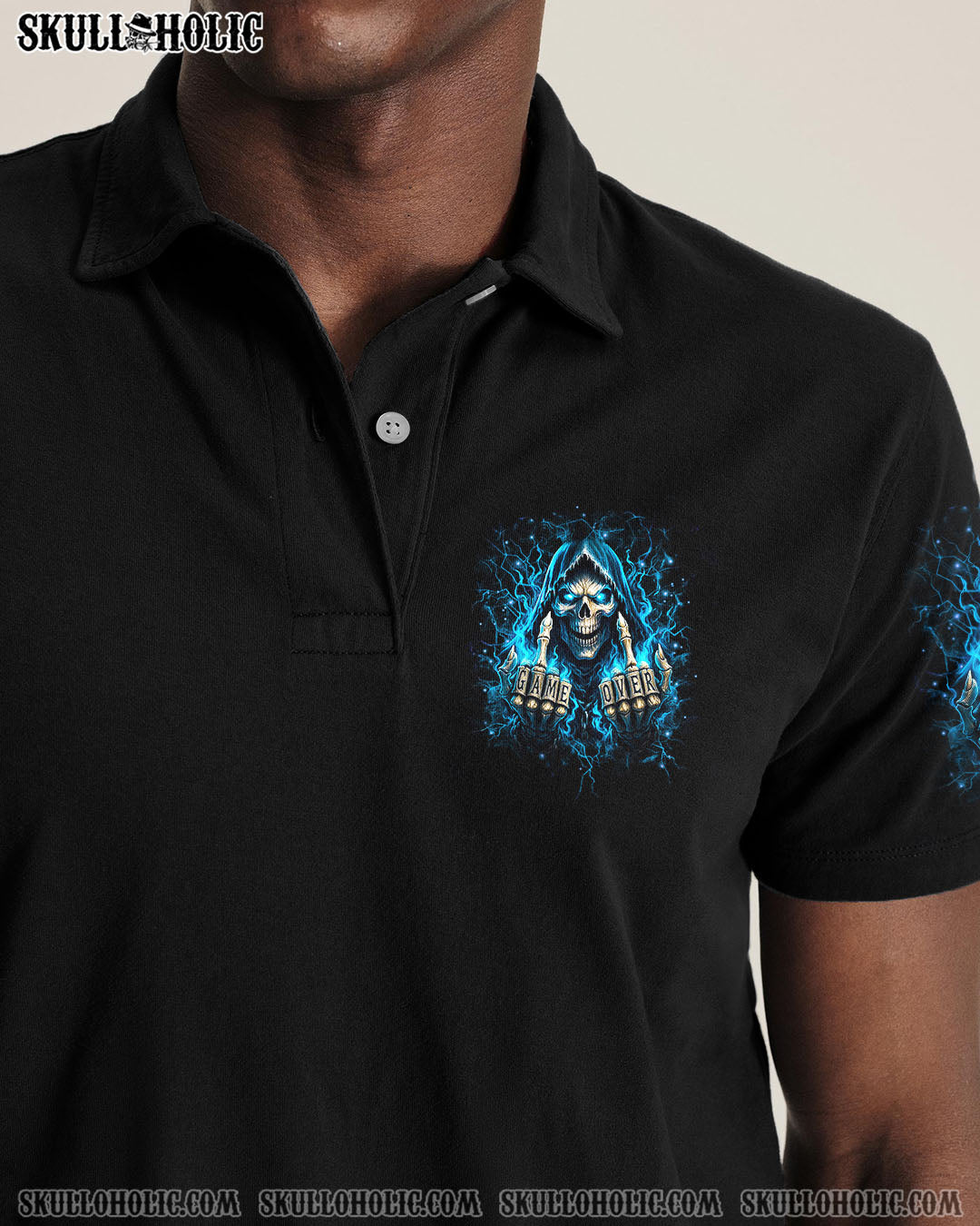 BLISSCORNERS BE CAREFUL SKULL REAPER ALL OVER PRINT