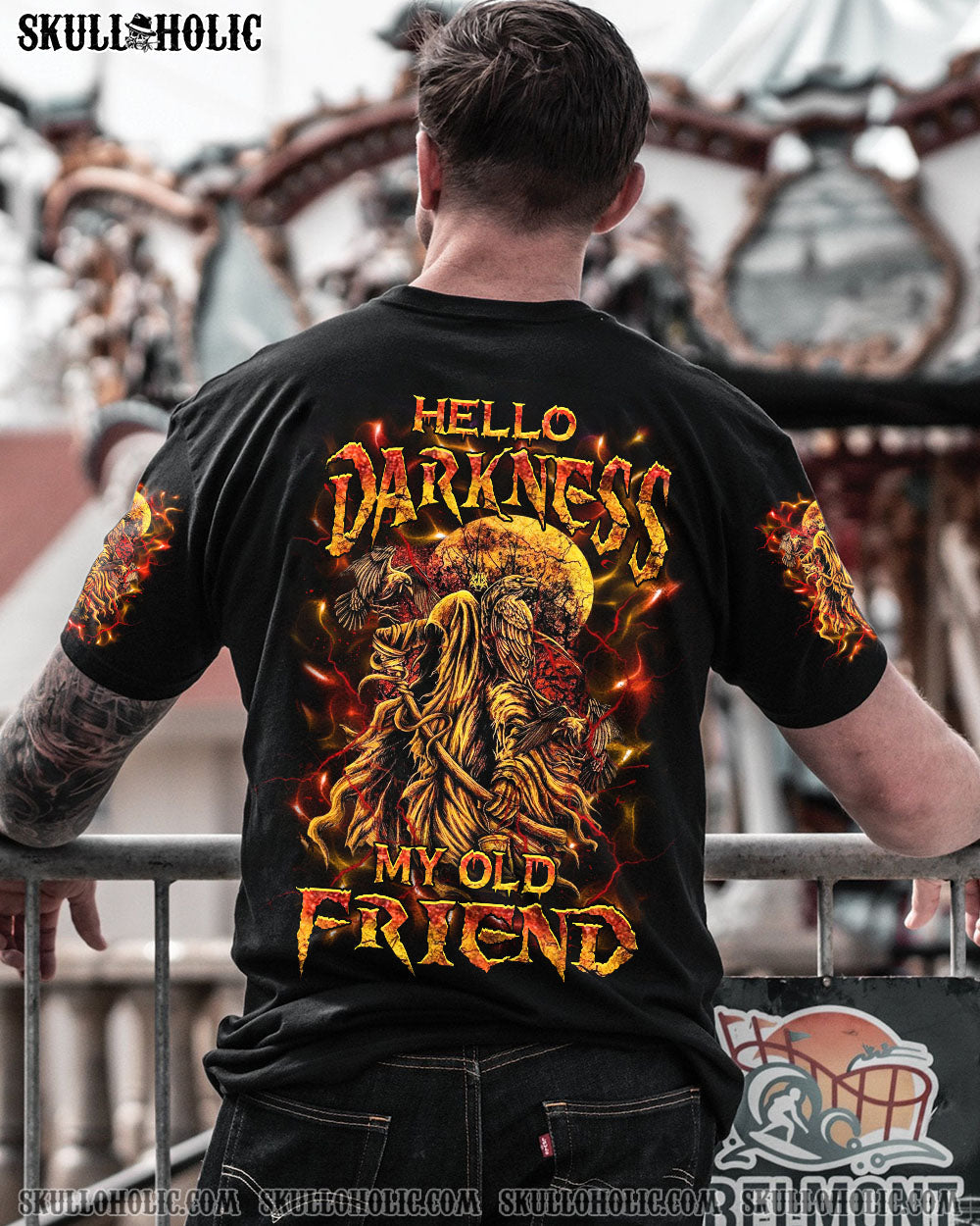 BLISSCORNERS HELLO DARKNESS MY OLD FRIEND ALL OVER PRINT