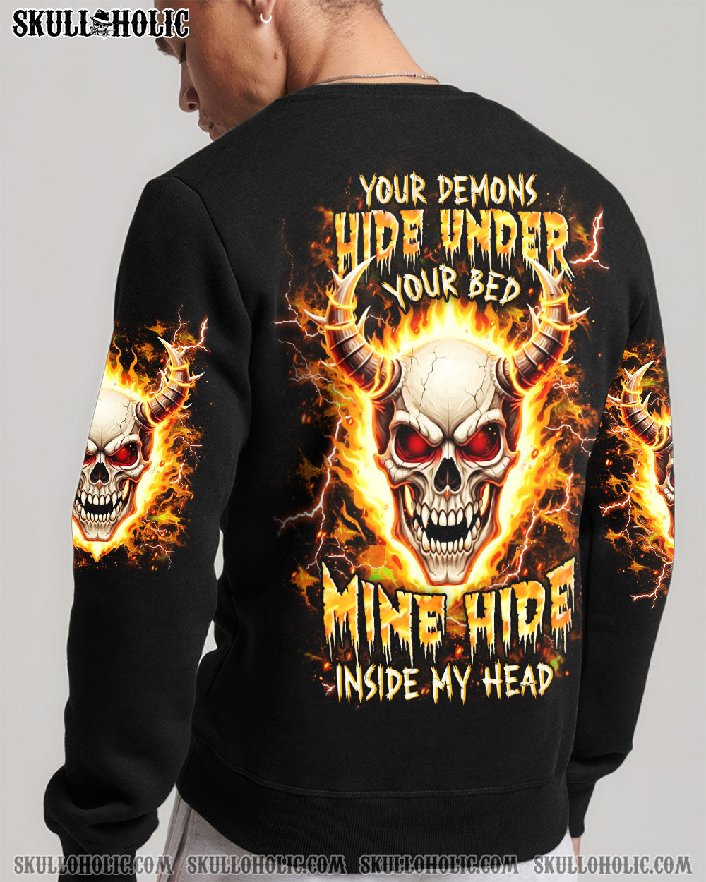 BLISSCORNERS YOUR DEMONS HIDE UNDER YOUR BED ALL OVER PRINT