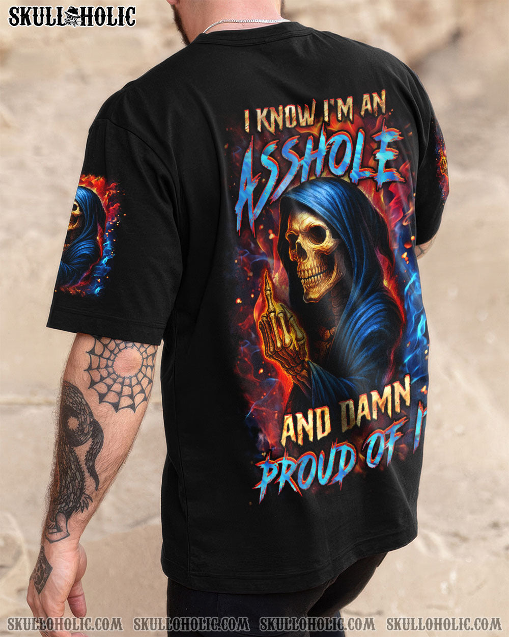 BLISSCORNERS I KNOW I'M AN A SKULL REAPER ALL OVER PRINT