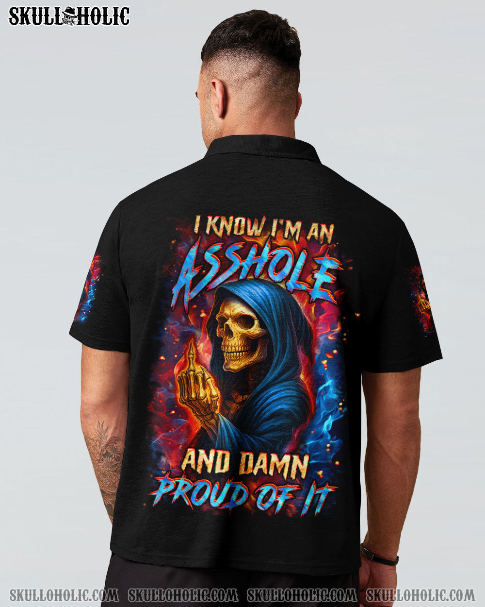BLISSCORNERS I KNOW I'M AN A SKULL REAPER ALL OVER PRINT