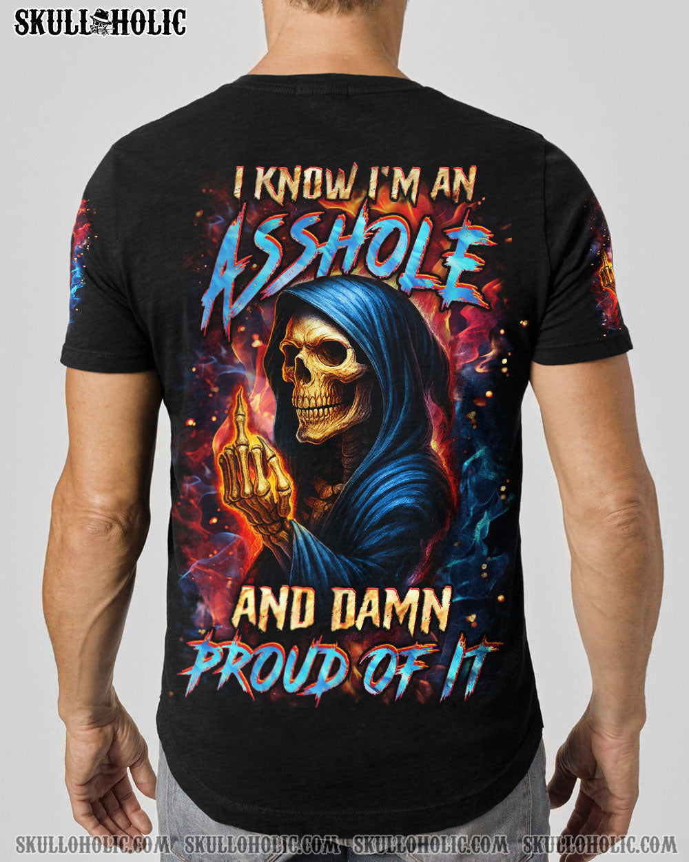 BLISSCORNERS I KNOW I'M AN A SKULL REAPER ALL OVER PRINT