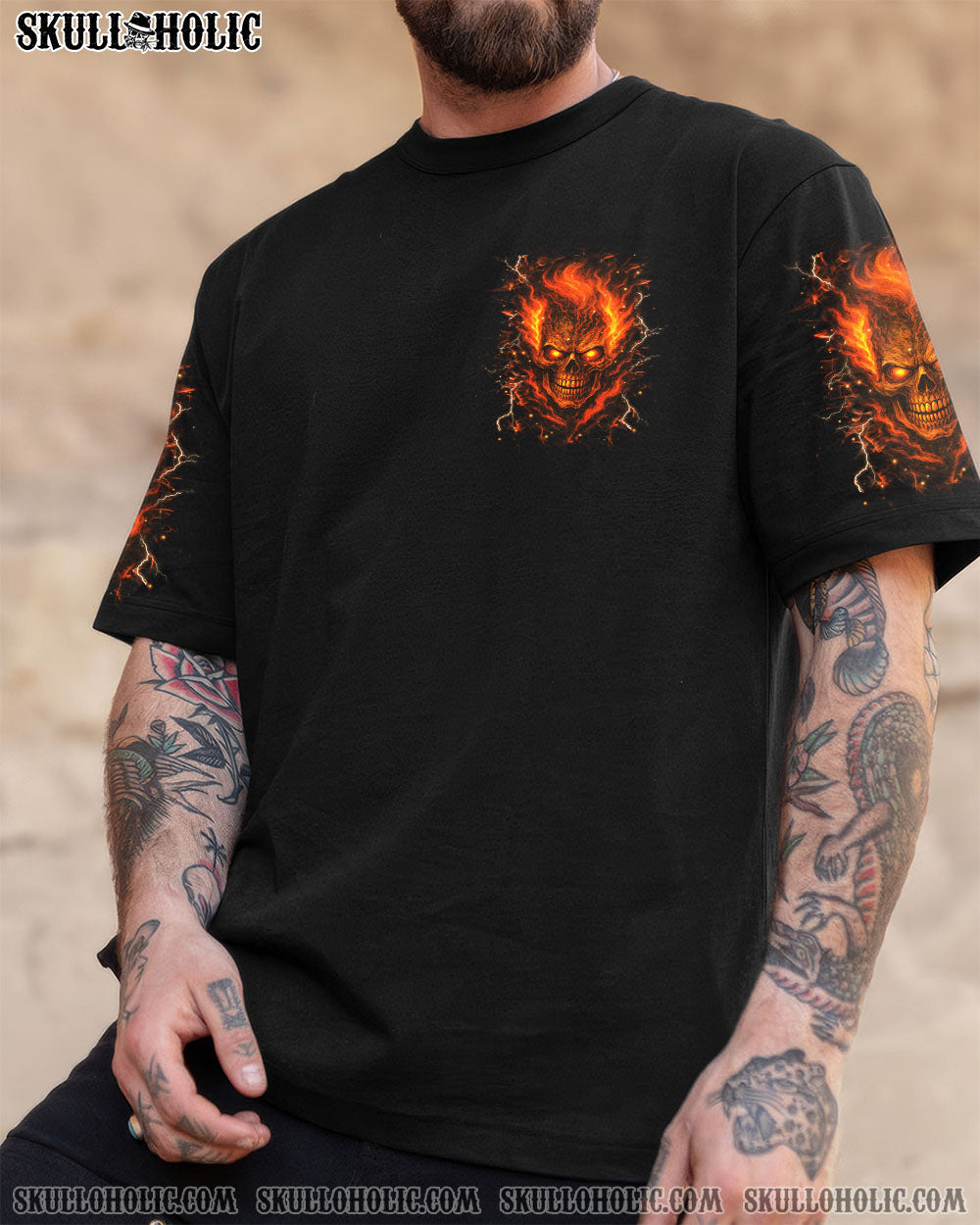 BLISSCORNERS I WAS BORN UNDER A WARNING SIGN ALL OVER PRINT