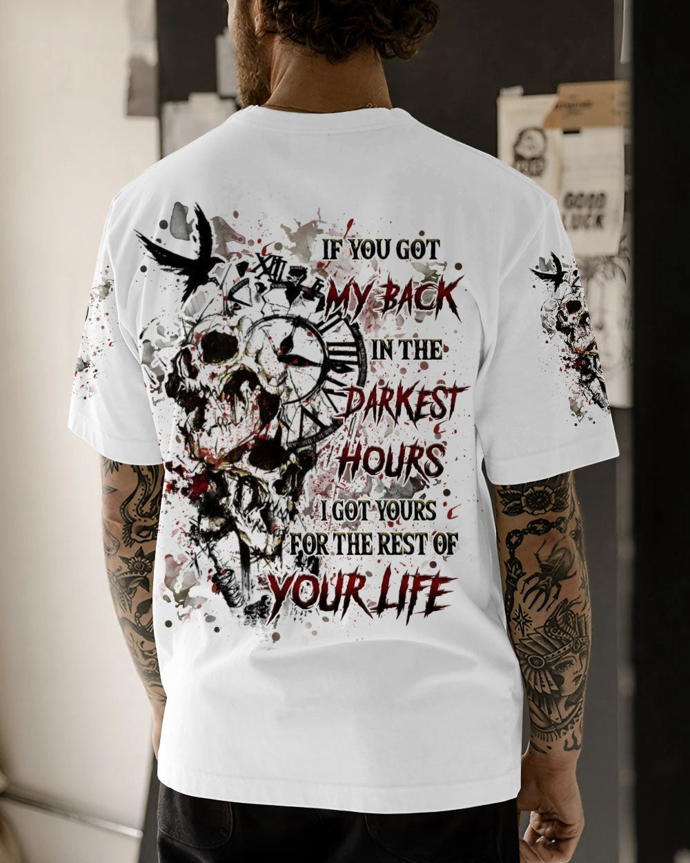 BLISSCORNERS IF YOU GOT MY BACK IN THE DARKEST HOURS ALL OVER PRINT