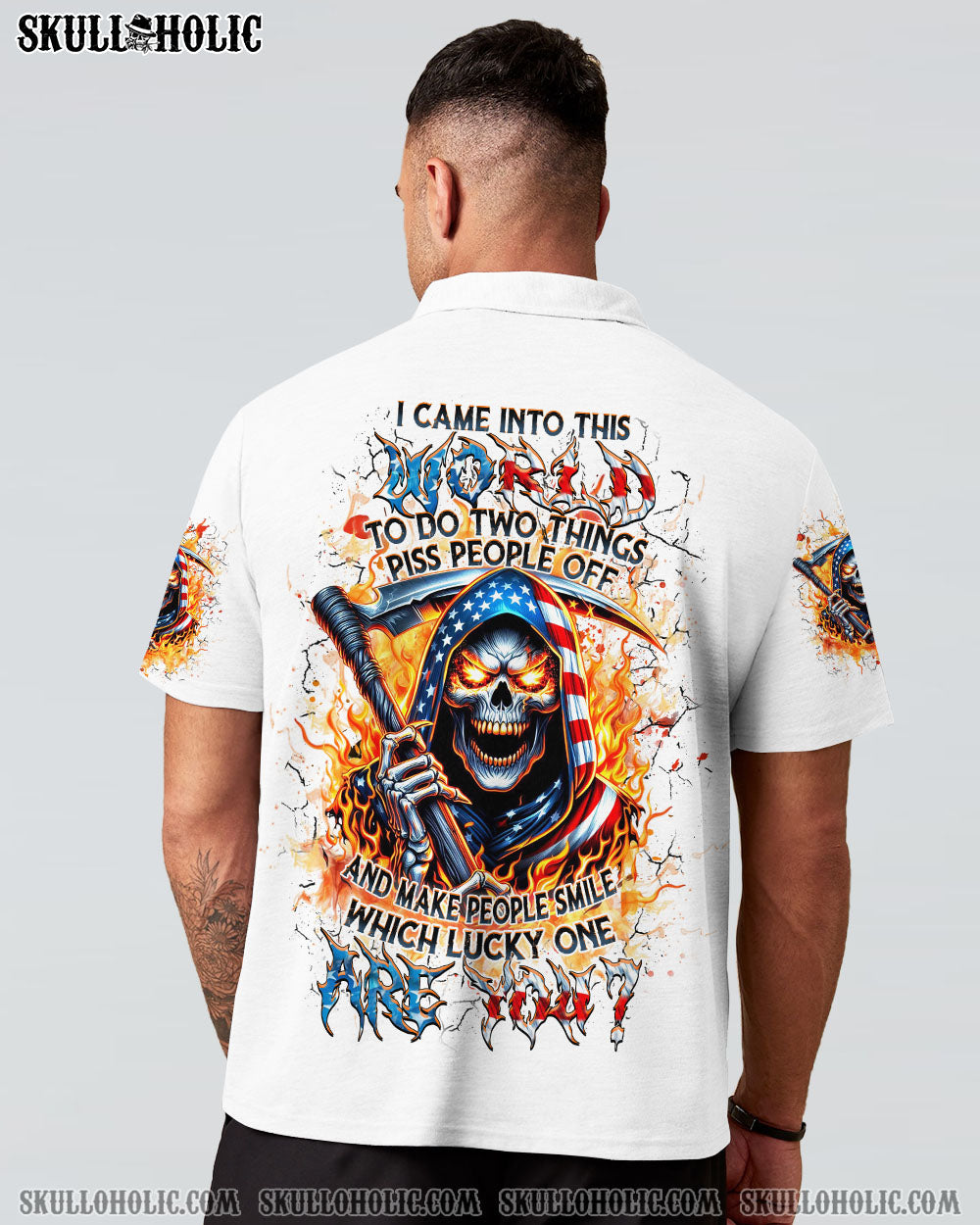 BLISSCORNERS WHICH LUCKY ONE ARE YOU SKULL ALL OVER PRINT
