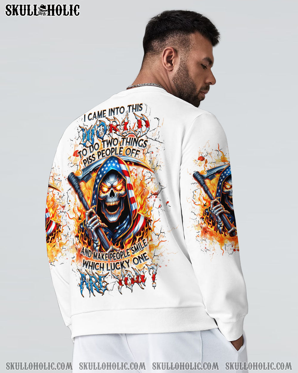 BLISSCORNERS WHICH LUCKY ONE ARE YOU SKULL ALL OVER PRINT