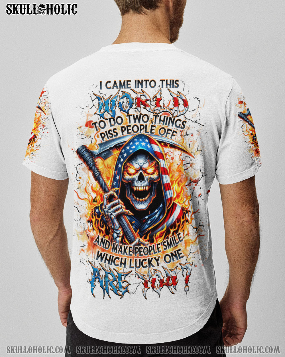 BLISSCORNERS WHICH LUCKY ONE ARE YOU SKULL ALL OVER PRINT