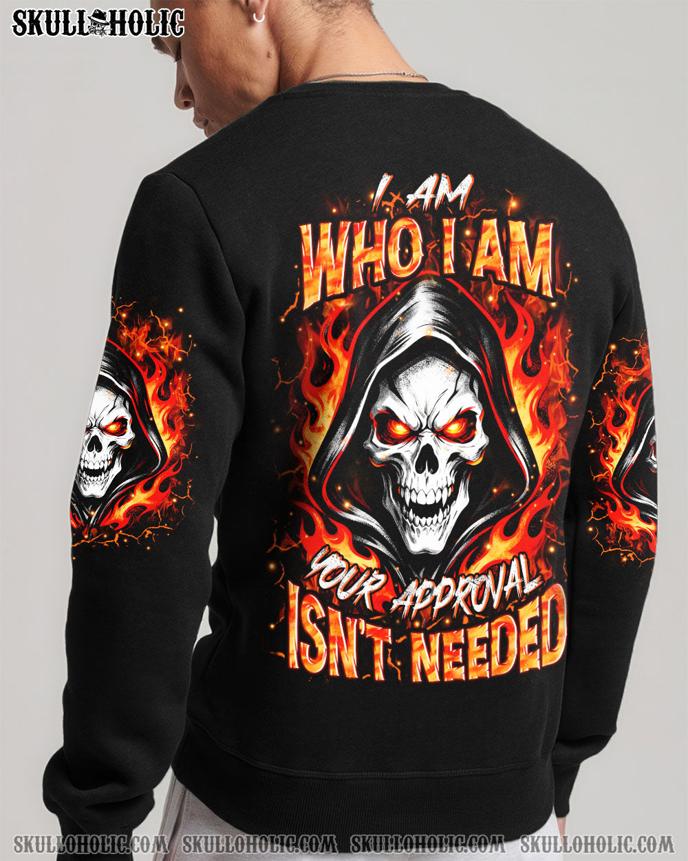 BLISSCORNERS I AM WHO I AM SKULL REAPER ALL OVER PRINT
