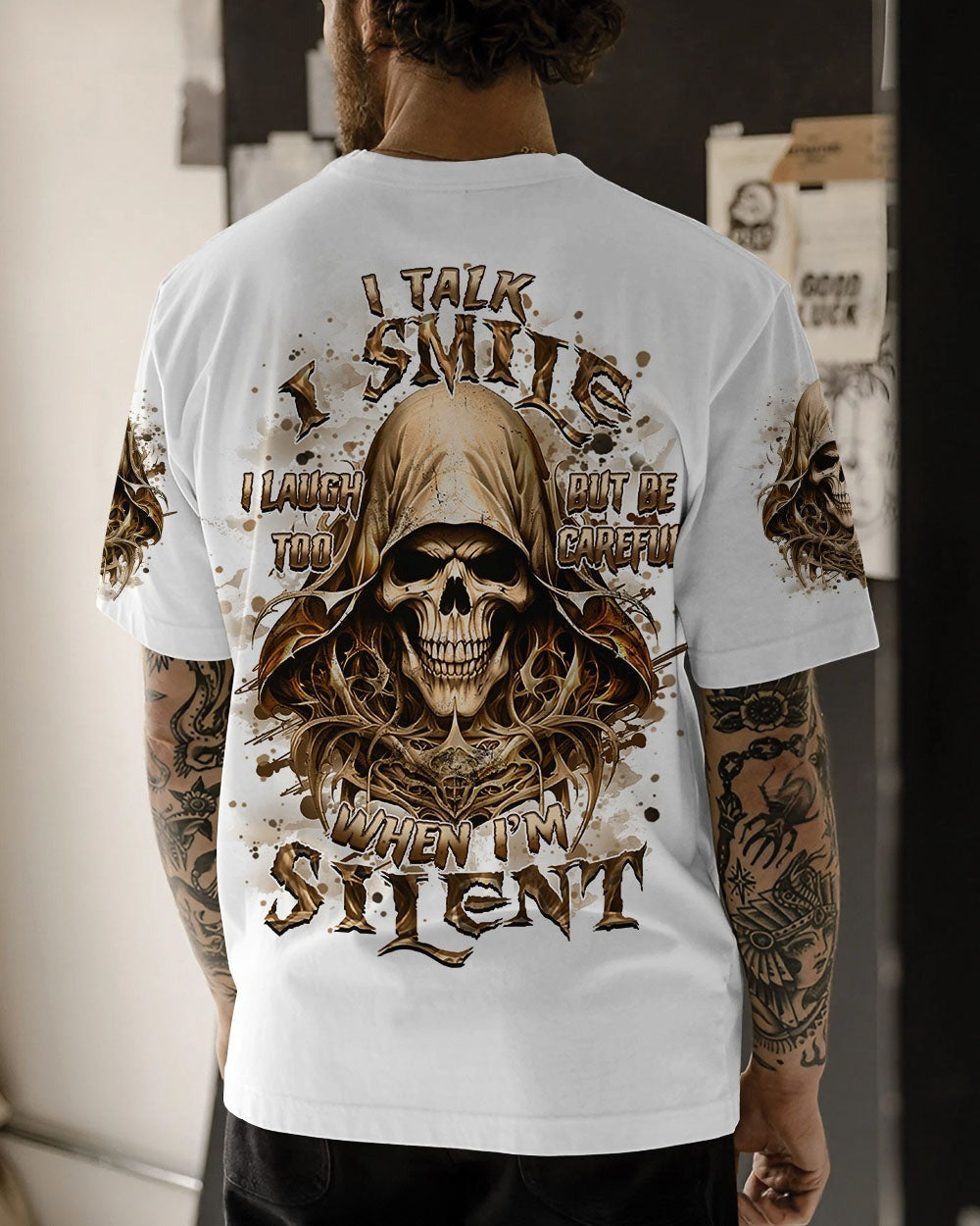 BLISSCORNERS BE CAREFUL WHEN I'M SILENT ALL OVER PRINT