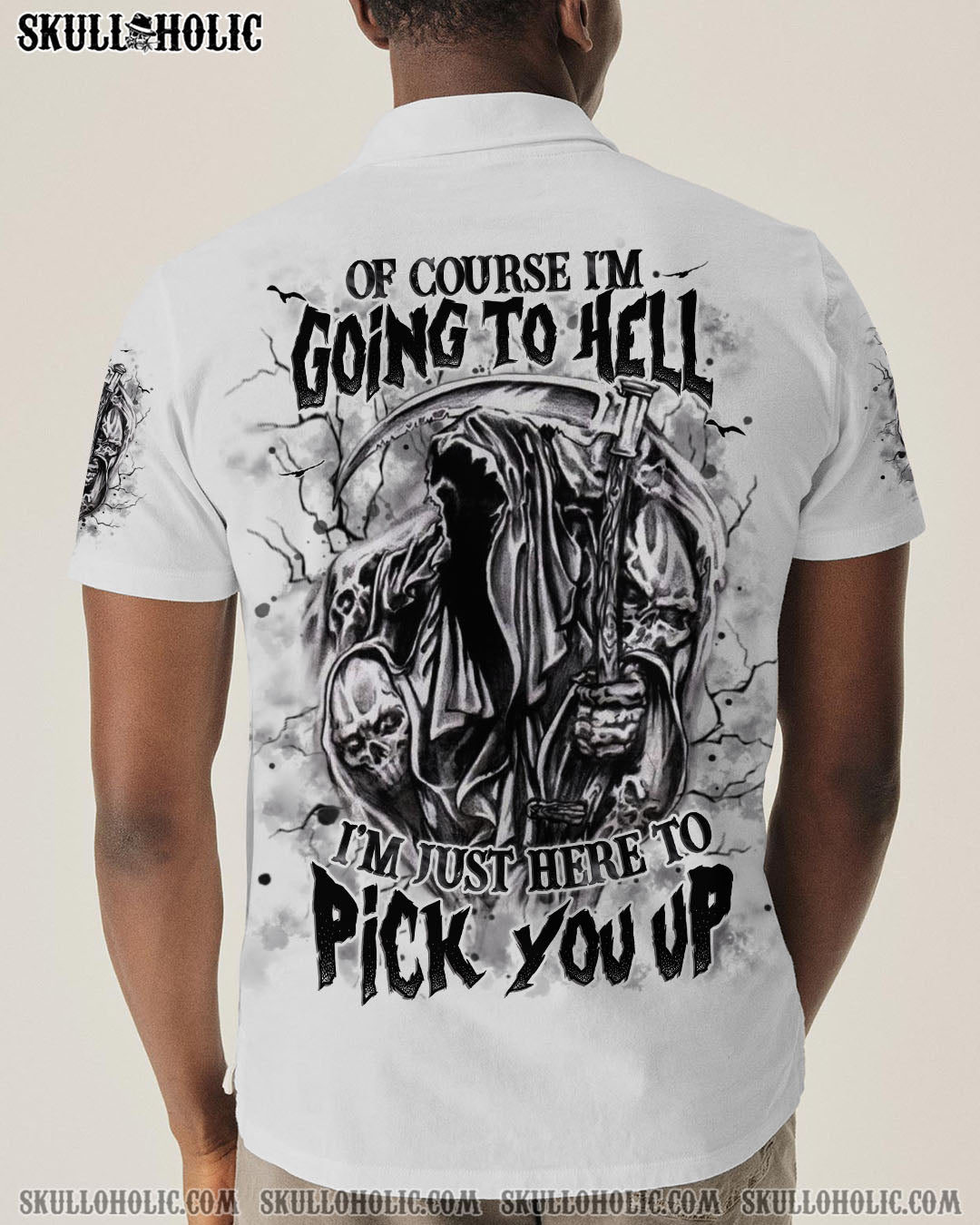 BLISSCORNERS OF COURSE I'M GOING TO HELL SKULL ALL OVER PRINT