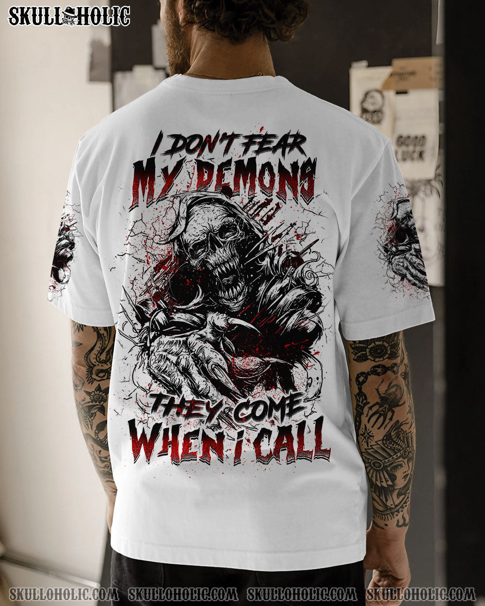 BLISSCORNERS I DON'T FEAR MY DEMONS ALL OVER PRINT