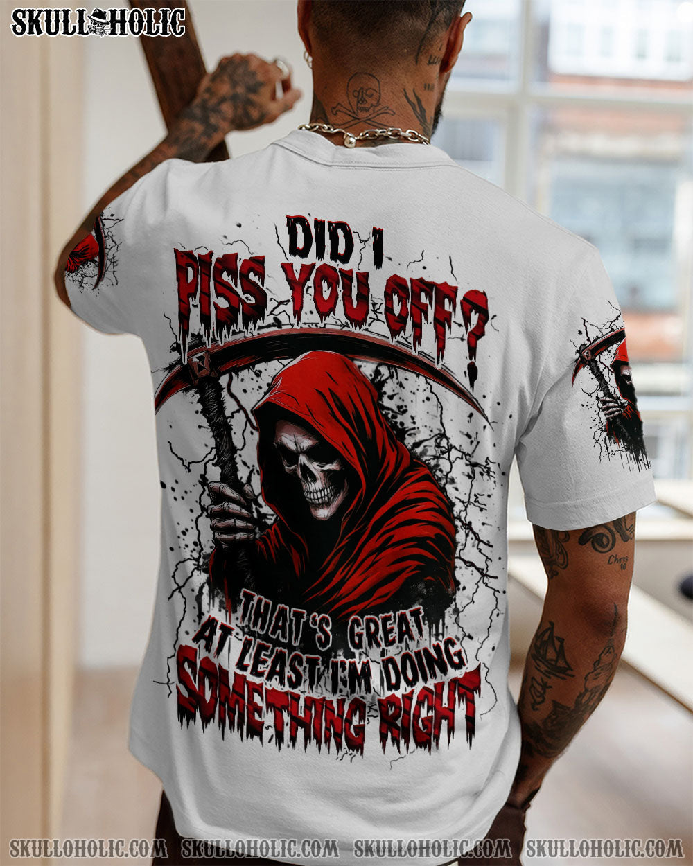 BLISSCORNERS DID I PISS YOU OFF SKULL REAPER ALL OVER PRINT