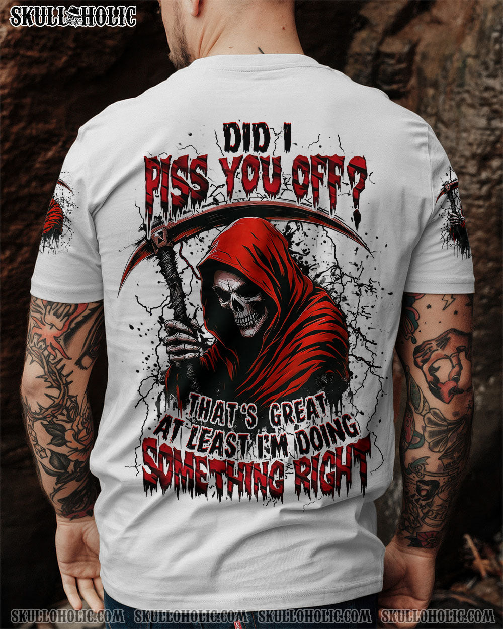 BLISSCORNERS DID I PISS YOU OFF SKULL REAPER ALL OVER PRINT