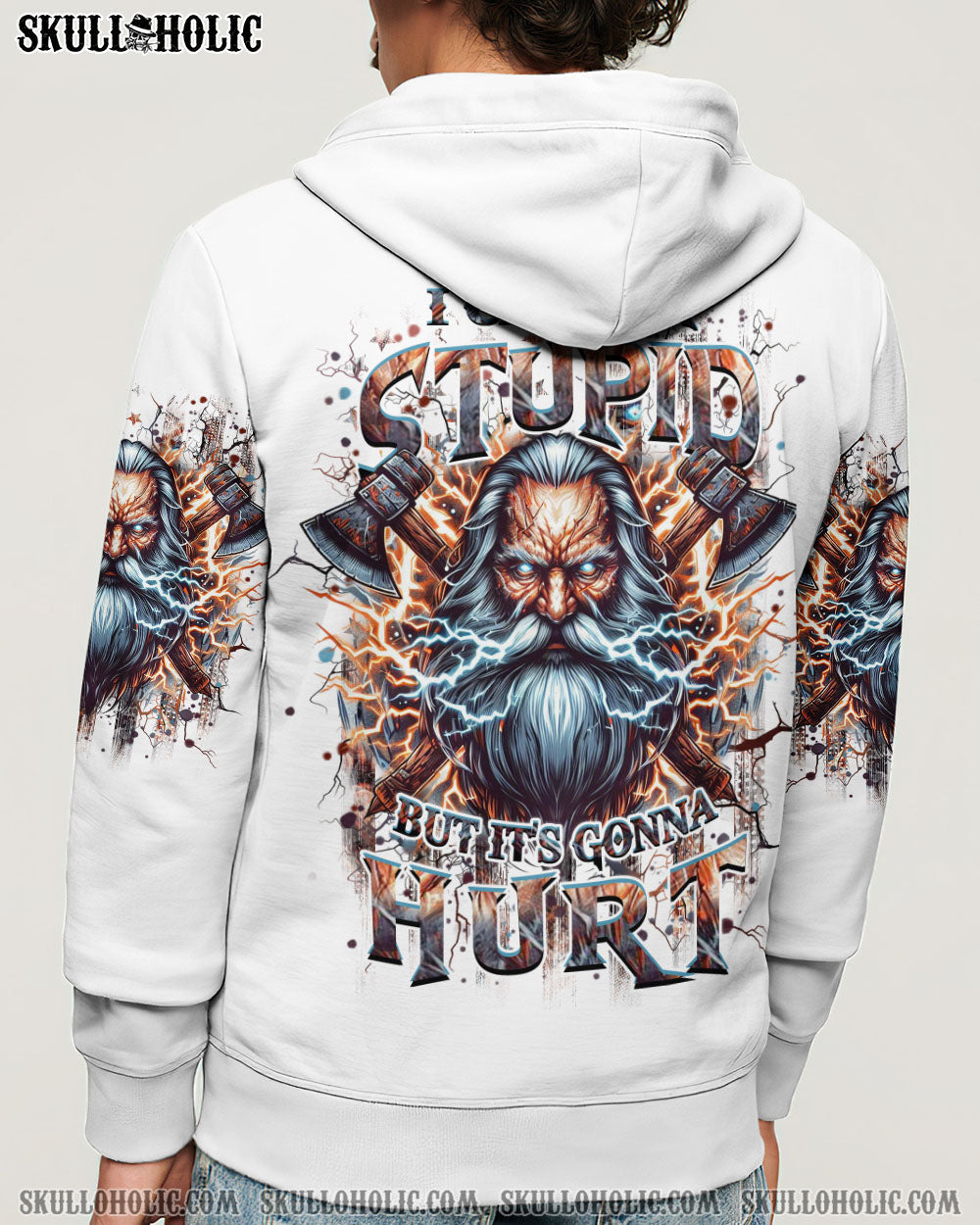 BLISSCORNERS I CAN FIX STUPID BUT IT'S GONNA HURT OLD SKULL ALL OVER PRINT