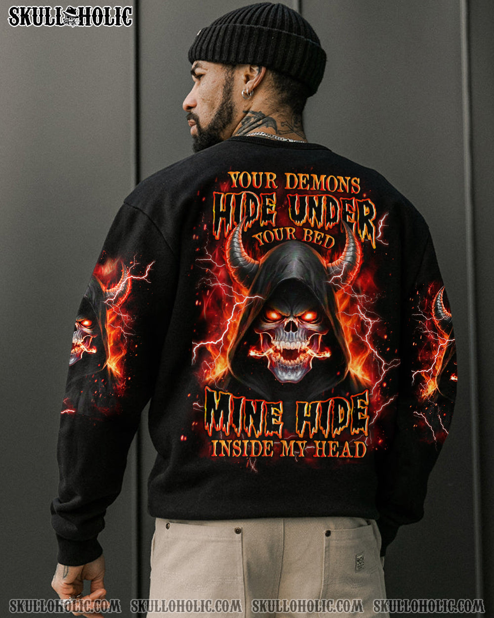 BLISSCORNERS YOUR DEMONS HIDE UNDER YOUR BED ALL OVER PRINT
