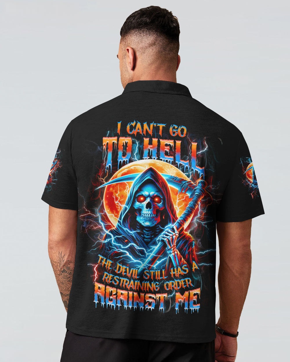 BLISSCORNERS I CAN'T GO TO HELL SKULL REAPER ALL OVER PRINT