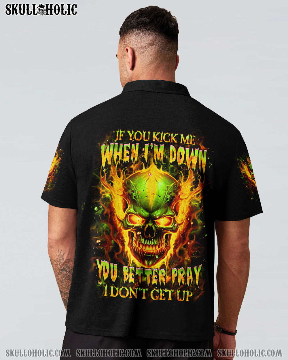 BLISSCORNERS IF YOU KICK ME WHEN I'M DOWN ALL OVER PRINT