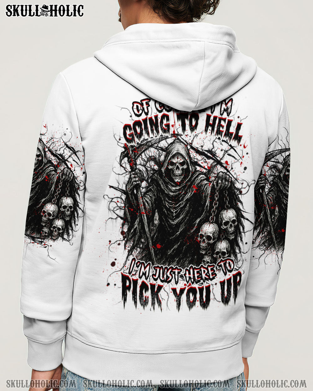 BLISSCORNERS OF COURSE I'M GOING TO HELL REAPER ALL OVER PRINT